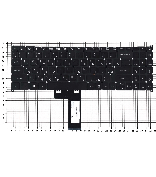 Клавиатура для ноутбука Acer Swift 3 SF315-41 черная с подсветкой