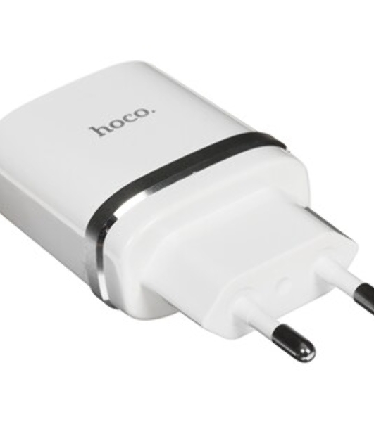 Сетевое зарядное устройство + Кабель Micro HOCO HC-16286 C12Q/1m/QC 3.0/1 USB/Выход: 5V_9V_12V, 18W, белый