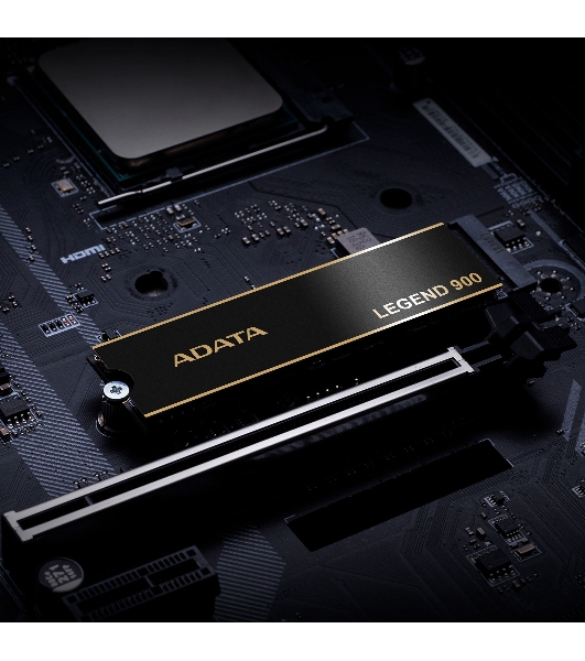 Накопитель SSD ADATA LEGEND 900, 2000Gb, PCIe 4.0 x4, 2280, NVMe, R/W 7000/5400, с радиатором