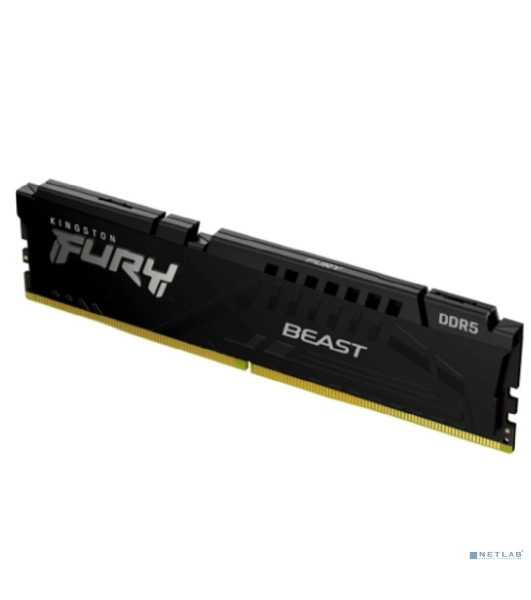 Оперативная память Kingston Fury Beast, DDR5, 8GB (1x8GB), 6000MHz, CL36, DIMM, с радиатором, черный