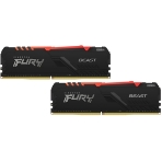 Оперативная память Kingston Fury Beast, DDR4, 64GB (4x16GB), 3200MHz, CL16, DIMM, радиатор, черный, фото8
