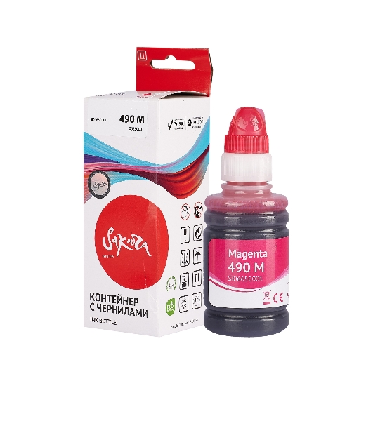 Чернила Sakura 0665C001 для Canon, пурпурный, 9000 к., 100 мл.
