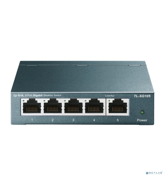Коммутатор TP-Link SOHO TL-SG105 5-port Desktop Gigabit Switch, 5 10/100/1000M RJ45 ports, metal case