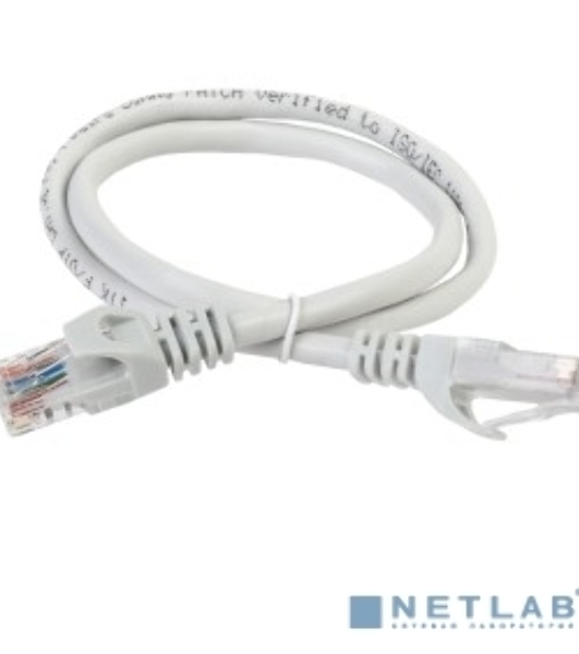 Коммутационный шнур (патч-корд) ITK PC01-C5EUL-05M, кат.5Е UTP, LSZH, 0,5м, серый