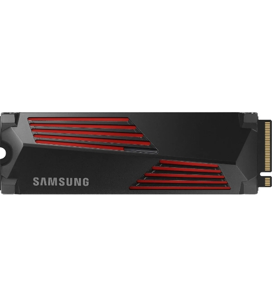 Накопитель SSD Samsung 990 PRO, 1000Gb, PCIe 4.0 x4, M.2 2280, NVMe, R/W 7450/6900, с радиатором
