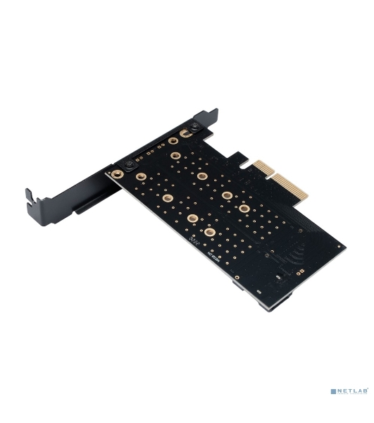 Адаптер Gembird для двух SSD M.2 (NVMe+SATA) в разъем PCI-e MF-PCIE-NVME-SATA, коробка