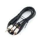 Кабель аудио Cablexpert CCAB-02-35M2RM-1.5MB. 3.5 Jack(M)/2х RCA (M), черный, 1.5м, блистер, фото2