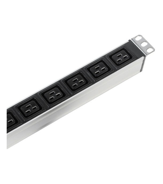 Вертикальный блок розеток ЦМО Rem-16 с выкл., 14 IEC 60320 C13, 10 C19, вход C20 16A, алюм., 33-38U (R-16-14C13-10C19-V-1420)