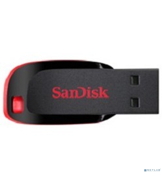 Флешка USB Sandisk CZ50 Cruzer Blade (SDCZ50-032G-B35), 32Gb, USB 2.0, R/W 15/4, черный/красный