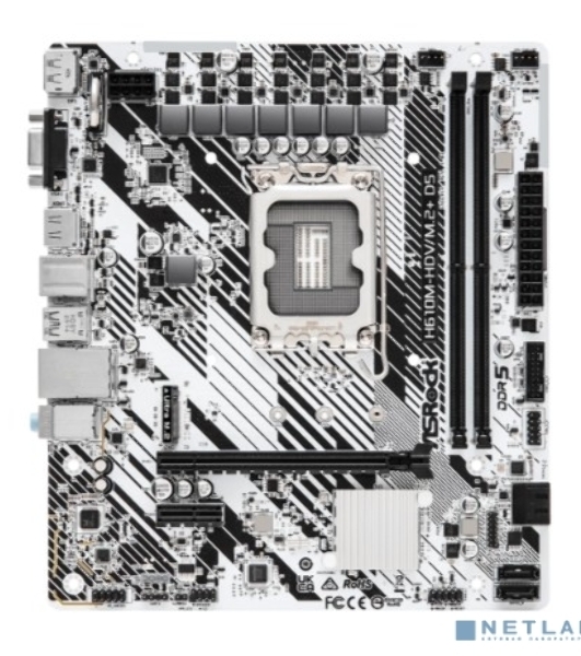 Материнская плата ASRock H610M-HDV/M.2+ D5, LGA 1700, Intel H610, 2xDDR5, 4xSATA, 1xM.2, 1xPCI-E 4.0 x16, 1xPCI-E x1, 1xDP, 1xHDMI, 1xVGA, 1x 1Gb LAN, 1xUSB-C 3.2 Gen 1, 1xUSB-A 3.2 Gen 1, 4xUSB 2.0, 3x3.5 мм, 7.1, Micro-ATX