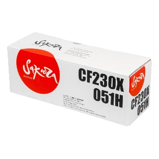 Картридж лазерный Sakura CF230X/051H для HP и Canon, черный, 4000 к.
