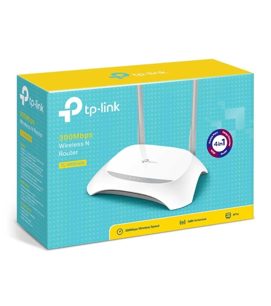 Роутер беспроводной TP-Link TL-WR840N N300 10/100BASE-TX белый