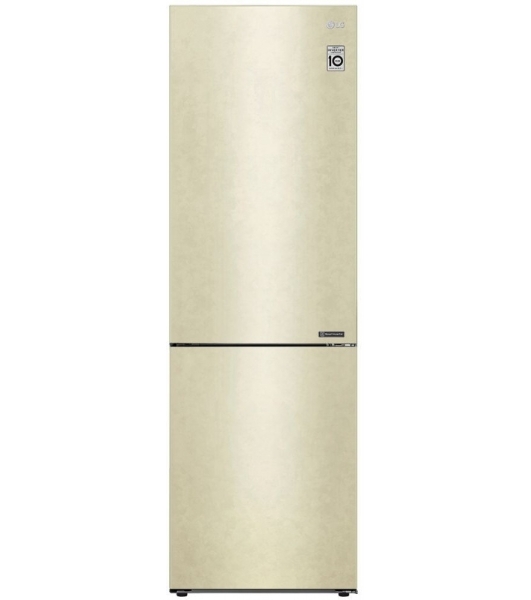 Холодильник LG GA-B509CECL бежевый, двухкамерный, 277/107л, морозилка снизу, No Frost