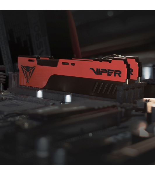 Оперативная память Patriot Viper Elite II, DDR4, 32GB (1x32 GB), 3600 MHz, CL20, DIMM, радиатор, красный, черный