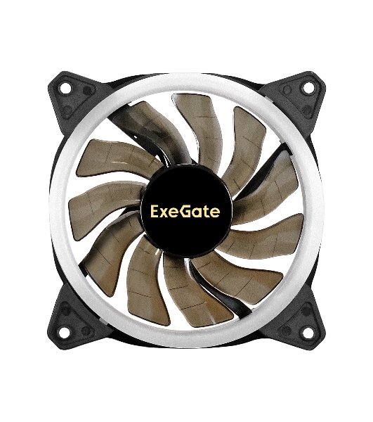 Вентилятор для корпуса ExeGate EX12025H6PSR-PWM.ARGb черный, 120 мм, 1200 об/мин, 33 дБ, 6 pin
