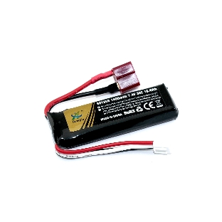 Портативный аккумулятор Li-Pol 7.4v 501855 1400mAh разъем T-plug