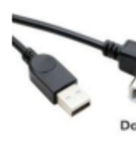 Кабель USB 2.0 на USB-B угол вниз 5 м