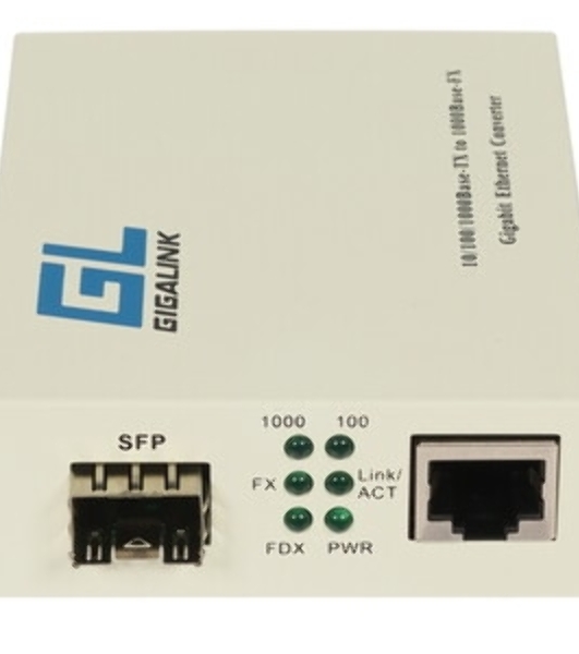 Сетевое оборудование GIGALINK GL-MC-UTPG-SFPG-F Конвертер UTP-SFP, 10/100/1000 Мбит/с в 1000 Мбит/с (GL-GU-SFP-v2)