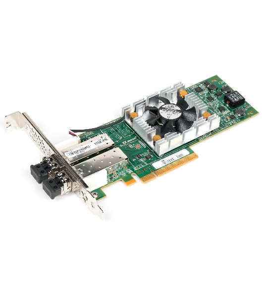 Контроллер Qlogic QLE2672-CK 16Gb Dual Port FC HBA x8 PCIe LC multi-mode optic