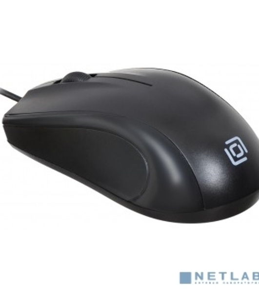 Мышь проводная Oklick 185M черный, 1200 dpi, USB, кнопки - 3