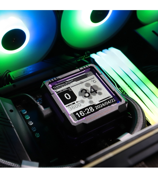 Водяное охлаждение для процессора Thermalright Frozen Warframe Pro 360 черный ARGb (360мм, черный, ARGb/Fans: 3x120мм, 70.84CFM, 29.8dBA, 2000RPM/Pump height 60мм, 23dBA, 3000RPM, Rad thickness 27mm/S: 1200, 1700, 1851, 2011, 2066, 115X, AM4, AM5)