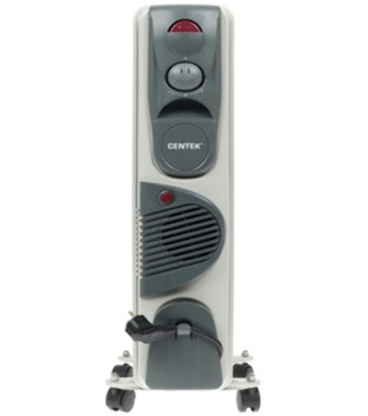 Обогреватель масляный Centek CT-6203-9 (9 секций) белый, 2400 Вт, 20 м2, 3 режима, термостат