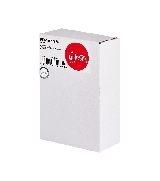 Картридж струйный Sakura 6704B001 (PFI-107 MBK) для Canon, черный матовый, 130 мл.