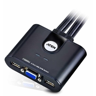 Переключатель ATEN 2-Port USB VGA Cable KVM Switch with Remote Port Selector