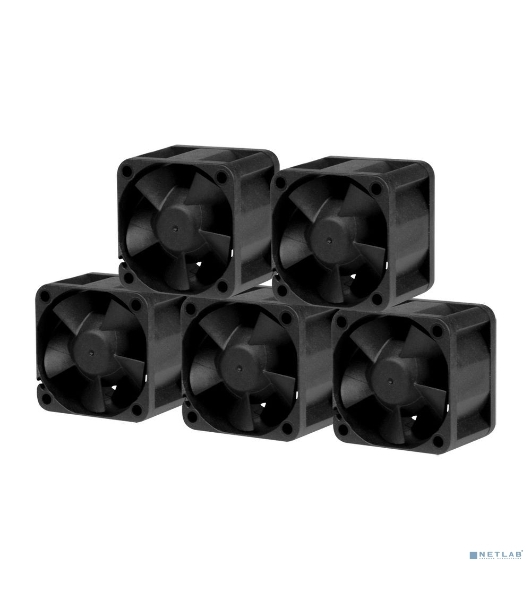 Комплект вентиляторов для корпуса Arctic S4028-15K (5 шт.) черный, 40 мм, 15000 об/мин, 4 pin