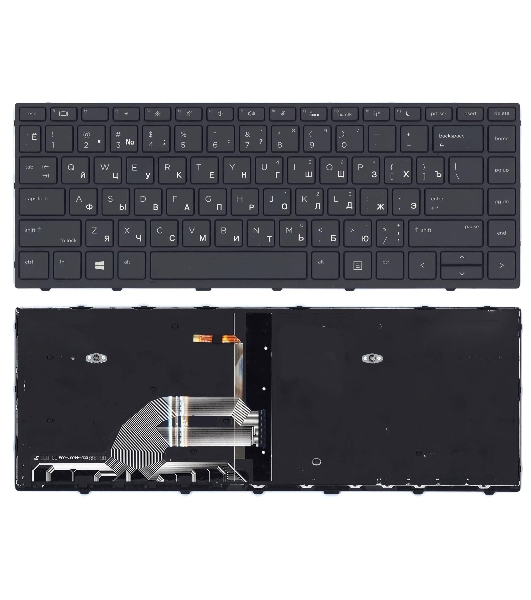 Клавиатура для ноутбука HP Probook 430 G5 440 G5 445 G5 черная с подсветкой