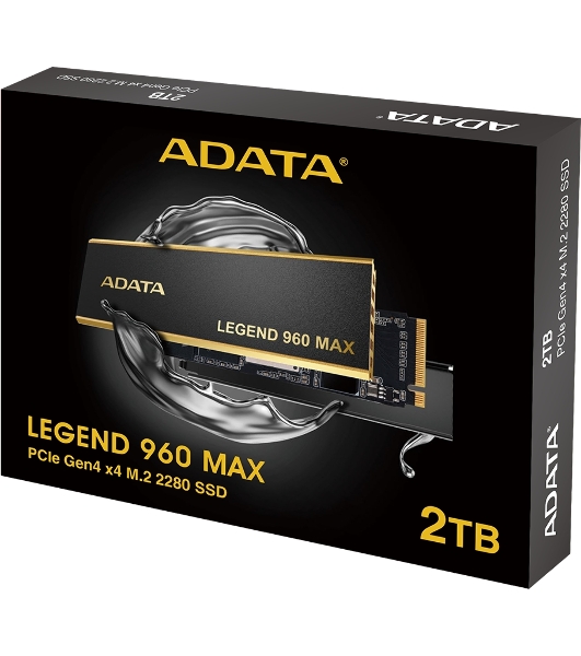 Накопитель SSD ADATA LEGEND 960 MAX, 2Tb, PCIe 4.0 x4, M.2 2280, NVMe, R/W 7400/6800, с радиатором