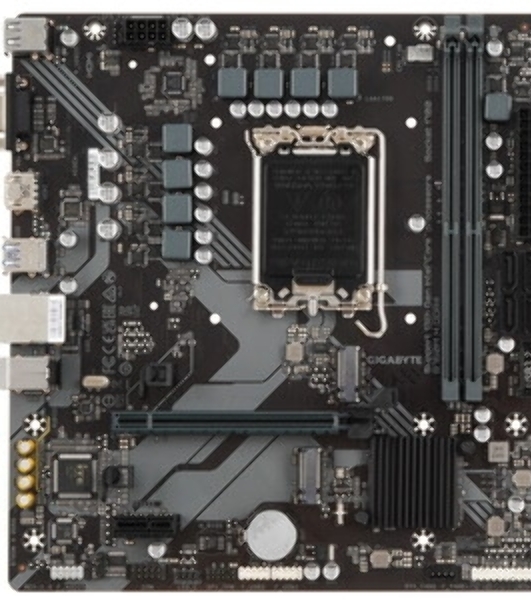 Материнская плата Gigabyte B760M H DDR4, LGA 1700, Intel B760, 2xDDR4, 4xSATA, 2xM.2, 1xPCIe 4.0 x16, 1xPCIe x1, 1xHDMI, 1xVGA, 1x 1Gb LAN, 2xUSB 2.0, 4xUSB 3.2 Gen 1, 3x3.5 мм, 7.1, Micro ATX