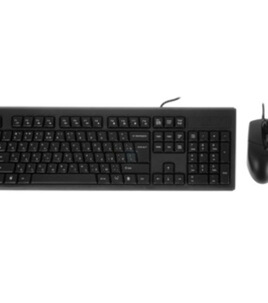 Комплект клавиатура+мышь A4Tech KRS-8372 проводной, USB, 1200 DPI, чёрный