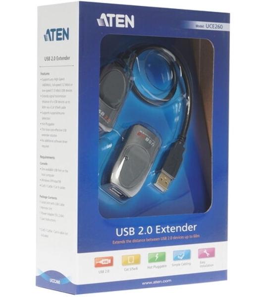 Удлинитель ATEN USB2.0 UCE260-AT-G