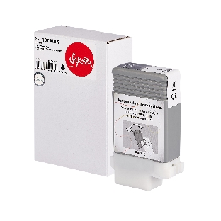 Картридж струйный Sakura 6704B001 (PFI-107 MBK) для Canon, черный матовый, 130 мл.