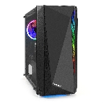 Компьютерный корпус Minitower ExeGate Mistery R2-NPX400 (mATX, БП 400NPX с вент. 12 см, 2*USB+1*USB 3.0, аудио, черный, 1 вент. 12см с RGb подсветкой и полоса на передней панели, боковая панель - закаленное стекло), фото12