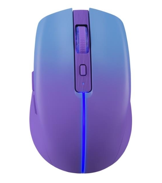 Мышь беспроводная Defender Mystery MM-301 фиолетовый, 1600 dpi, радиоканал, Bluetooth, USB, кнопки - 6