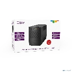 Источник бесперебойного питания CBR UPS-TWP-101J-650 / 650ВА / 390Вт / IEC 320 C13 x3 / USB Type-B / RJ11, фото4