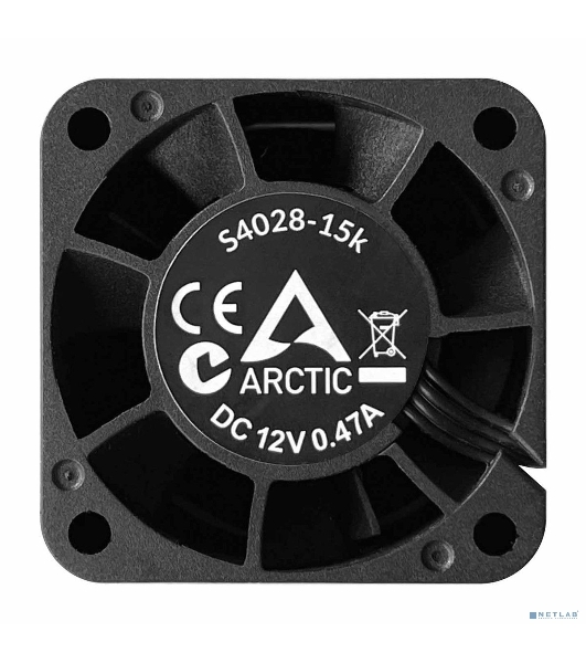 Комплект вентиляторов для корпуса Arctic S4028-15K (5 шт.) черный, 40 мм, 15000 об/мин, 4 pin