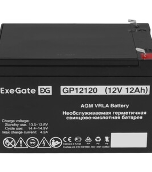 Батарея для ИБП ExeGate EX269857RUS GP12013/EXG12013 (12V 1.3Ah), клеммы F1