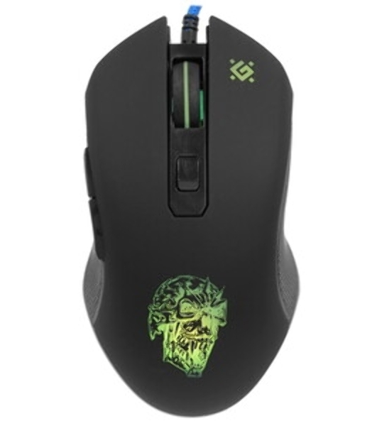Мышь проводная Defender Sleipnir GM-927 черный, 12800 dpi, USB, кнопки - 6