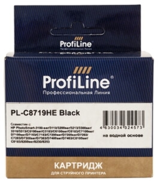 Картридж струйный ProfiLine PL-C8719HE №177XL для принтеров HP 8253 Black водн