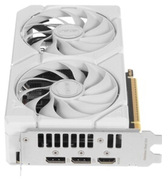 Видеокарта Asus DUAL-RX9060XT-16G-WHITE белый
