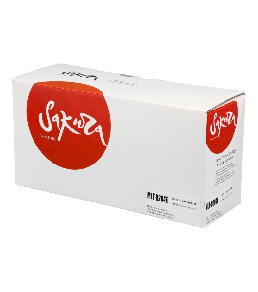 Картридж лазерный Sakura MLTD204E для Samsung SL-M3325/3375/3825/3875/4025/4075 черный, 10 000к.