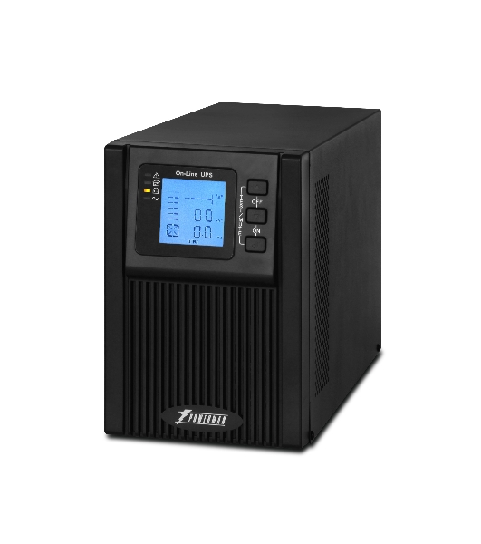 Источник бесперебойного питания PowerMan Online 1000 PLUS (1000ВА/800Вт, Online-Double conversion/LCD Display/USB/Software/RJ11/45,RS-232)