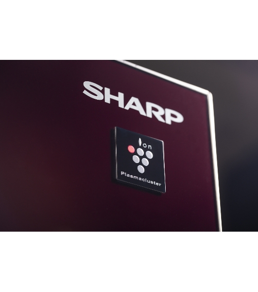 Холодильник Sharp SJ-GX98PRD темно-бордовый стекло трехкамерный Side by Side 394/211л морозилка снизу, No Frost, Side by Side