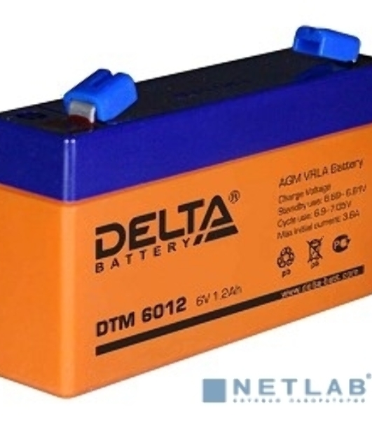 Батарея Delta DTM 6012 (1.2 А\ч, 6В) свинцово- кислотный аккумулятор