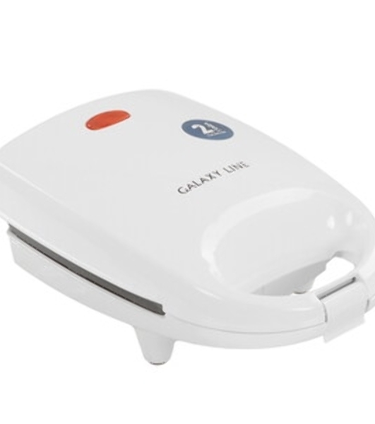 Вафельница Galaxy Line GL 2970, белый, с несъемными пластинами, 650 Вт