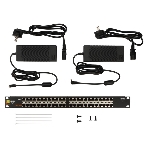 Панель POE 19', 24 порта, с двумя блоками питания 48V, 120W, фото2