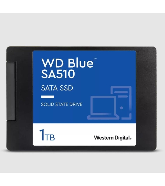 Накопитель SSD WD Blue SA510 1Tb, SATA III, 2.5', R/W 560/520